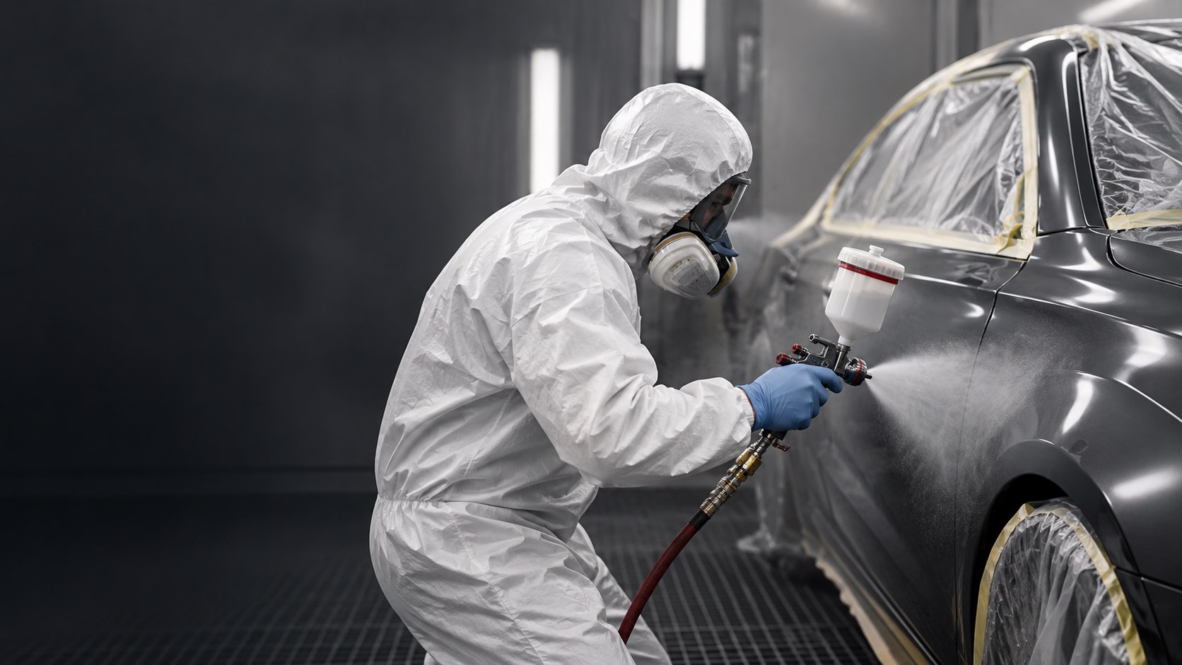 Trabajo de pintura automotriz